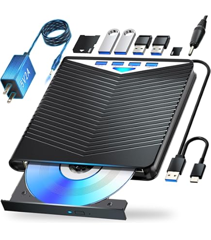 Amazon.com: External Blu Ray CD DVD Drive, USB 3.0 Type C Blu ray