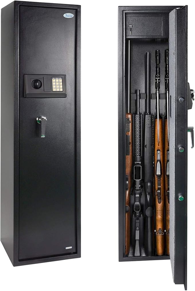 Rifle Safe Gun Safe Quick Access 5 Gun Shotgun Cabinet Biometric Digital Large Gun Safe Digital
