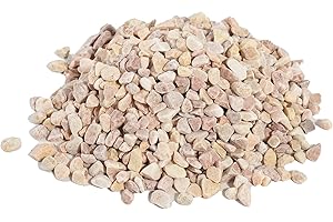 CONSDAN 2 LBS Natural Gravel for Fish Tank, StoneCreek Betta Fish Aquarium Gravel, Vase Filler, River Rocks, Fish Tank Decorations, Perfect for Aquarium Decor, Fish Tank, & Indoor Plant, Pale Yellow