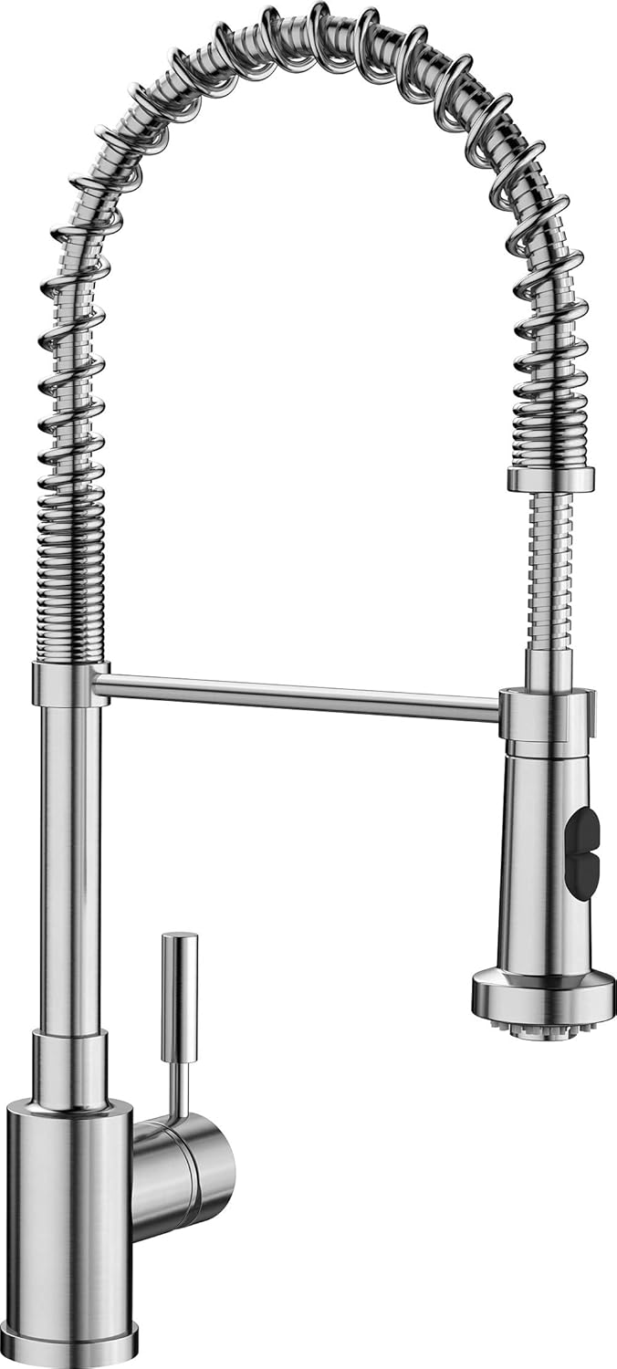 Blanco 441409 1 8 Gpm Meridian Semi Pro Faucet Satin Nickel