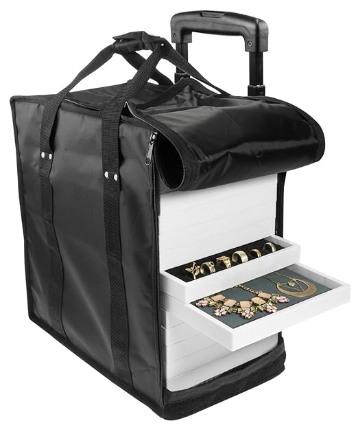 Amazon.com: SE JT916TCB-WW Trolley Case with Wheels for Jewelry Trays: Home Improvement