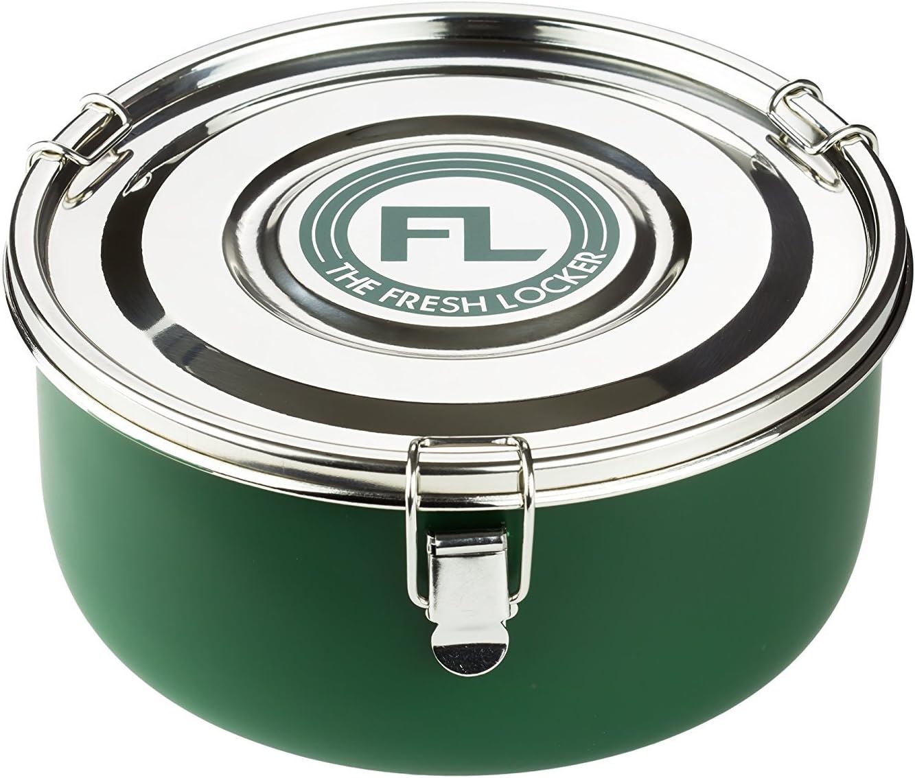 The Fresh Locker - Airtight, Smell-Proof, & Humidity Controlled storage Container to Preserve Herbal Medicine, Herbs & Spices, and More (Large, Green)