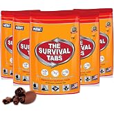 Survival Tabs &ndash; Emergency Food Supply &ndash; 10-Day Chocolate Tabs, High-Protein | Loaded with 15 key vitamins and minerals for everyday energy needs - fits neatly in backpacks, glove boxes, or pantry shelves