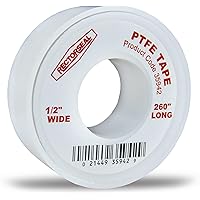 RectorSeal PTFE Tape 35942 Pipe Thread Sealant, Pure PTFE, Plumbing, 1/2x260