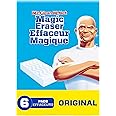 Mr. Clean Magic Erasers Original, Bathroom, Shower, and Oven Cleaner, Cleaning Pads with Durafoam, 6 Count