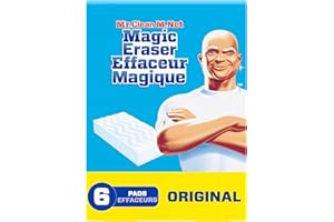Mr. Clean Magic Erasers Original, Bathroom, Shower, and Oven Cleaner, Cleaning Pads with Durafoam, 6 Count