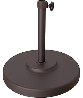 Amazon Com Paradise Cushions 55 Pound Umbrella Cement Base Black Patio Umbrella Bases Garden Outdoor