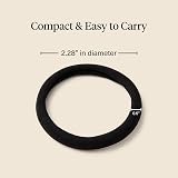 Kitsch Black Hair Ties 6pcs No Damage Nylon Elastics for Women view 5