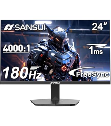 Amazon.com: SANSUI 180Hz 24 inch PC Monitor, Computer Monitor FHD