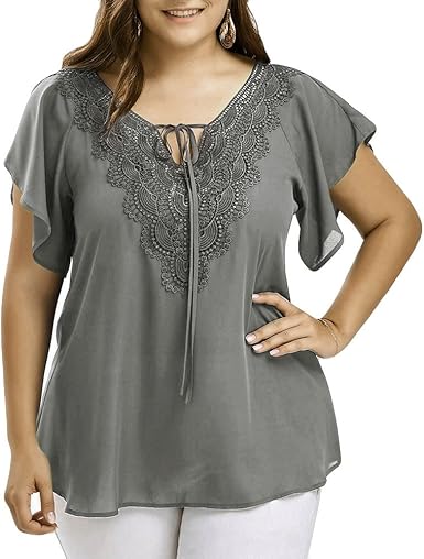 amazon blusas tallas grandes