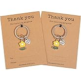 Miss Pink Teacher Appreciation Keychain Gifts in Bulk Teacher Day Christmas Gift Thank You for Helping Me Grow Keychain