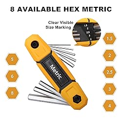 MULWARK 17pcs Folding Allen Wrench Set | Metric