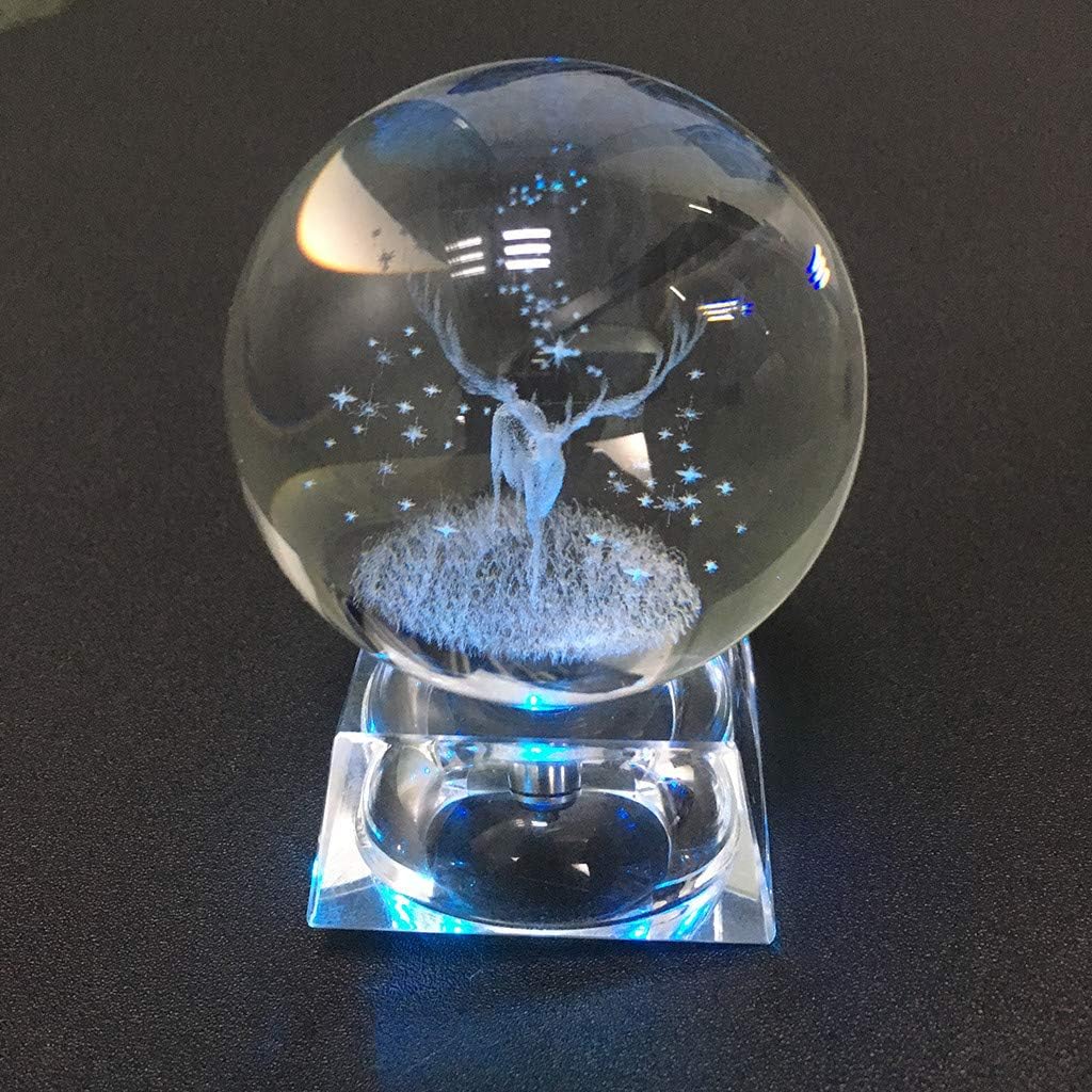 Amazoncom Nesee 3d Solar System Crystal Ball Clear Carved