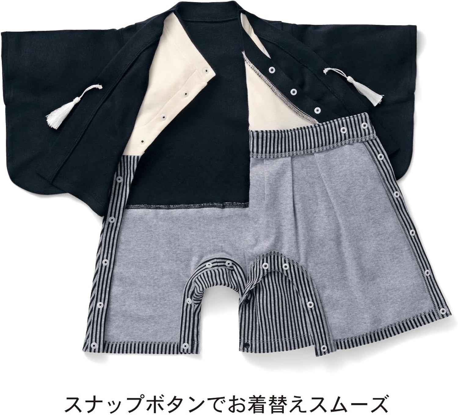 Amazon Co Jp ベルメゾン ディズニー 紋付袴風オール ミッキーマウス 80 服 ファッション小物