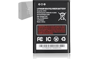 WRUMI MF01 Lithium Ion Battery Replacement: Lithium Polymer Battery Model MF01 for AT&T Turbo Hotspot 2 (CT2MHS01) MF01 1ICP8/42/61 PN 711700572011 3000mAh