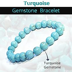 Turquoise Gem Semi Precious Beads Bracelet