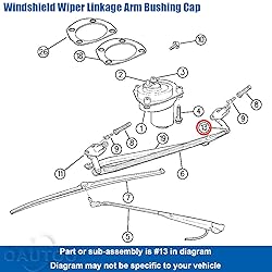 OAUTOO 8pcs Windshield Wiper Linkage Arm Bushing