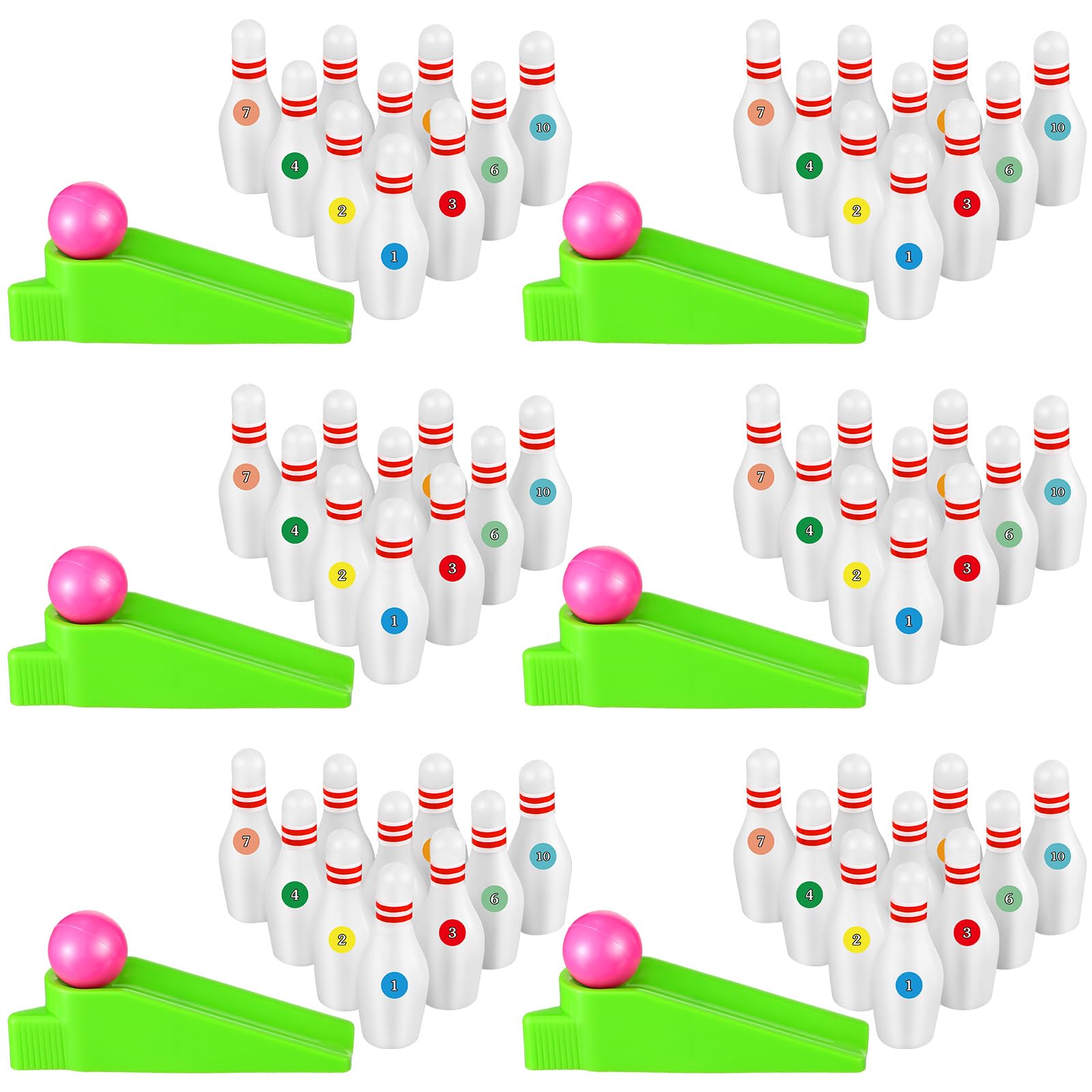 Photo 1 of ****JUST ONE***Kathfly Bowling Party Favors for Kids Mini Game with Miniature Bowl Pins Ramp Bowl Ball Tabletop Bowling Sets Goodie Bag Fillers for School Classroom Prize Party(25 Set)