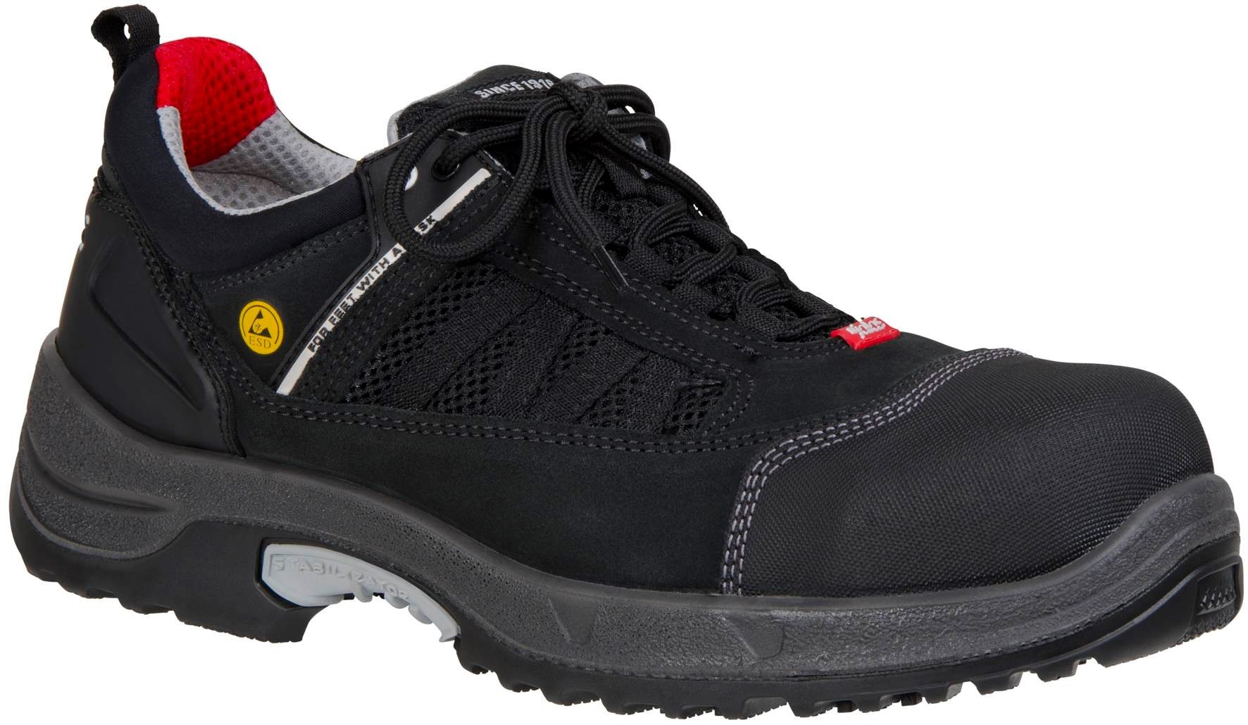 Ejendals 3030-42 Size 42 "Jalas 3030 Zenit" Safety Footwear - Black/Grey/Red