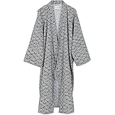 FANCY PUMPKIN Men's Yukata Robes Kimono Robe, Multicoloured, Large