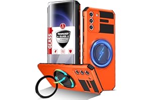 IYTRRYH for Samsung Galaxy S23 Case Compatible Wireless Charging Magnetic,with 1 Screen Protector,for S23 Phone Case Built-in