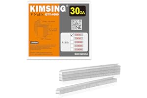 CHINA-TOP SILVER 5MM V-Nails 30 Gauge 10.3mm Diameter 5mm Length UNI Hard Wood Type V Nails for V1015 Picture Frame Nailer 4,000 PCS/BOX