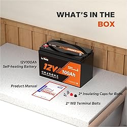 LiTime 12V 100Ah Self-Heating LiFePO4 Lithium
