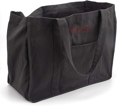 Amazon Akiraboo トートバッグ 帆布 丈夫 コットン グレー 濃い緑 ベージュ色 メンズ 手提げ袋 レディース 肩掛け バッグ 大容量 Akiraboo トートバッグ