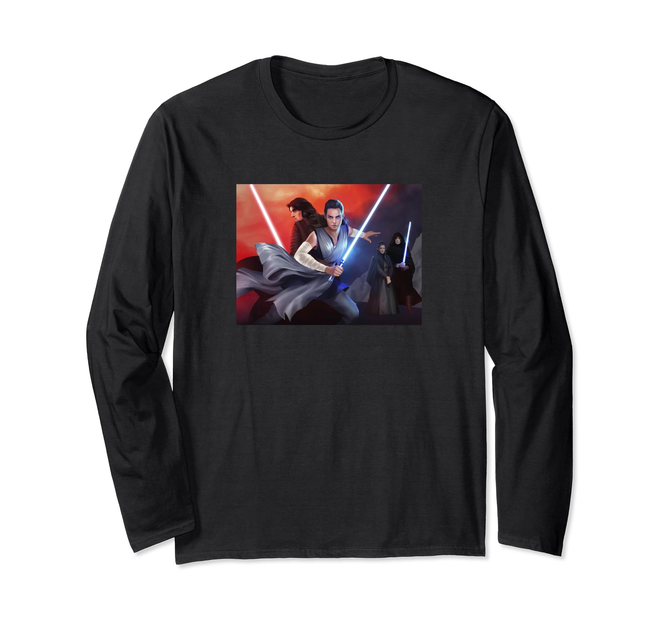 Star Wars: The Last Jedi Exclusive Rey & Kylo Portrait Long Sleeve T-Shirt