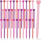 Fuutreo 20 Pcs Valentine‘s Day Heart Shaped Ballpoint Pens Retractable Metal Ballpoint Pen with Black Ink Party Favor for Office School Classroom Valentine‘s Day Wedding Party Supplies, 4 Colors