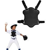 FEYRUN Youth Baseball Chest Protector Padded Softball Football Lacrosse Rib Heart Sternum Guard