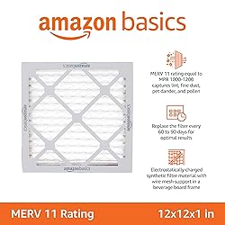 Amazon Basics 12x12x1 Air Filter 6 Pack, MERV 11 AC
