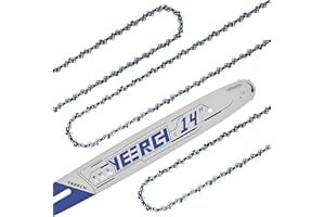 Yeerch 14 Inch Chainsaw Bar and Chain Combo - 52 Drive Links 3/8"LP Pitch .050" Gauge, Fits for Echo, Craftsman, Homelite, Poulan and More