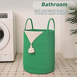 JMvicyroam Large Woven Laundry Basket Hamper,60L