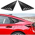 CKE for 11th Gen Civic Hatchback Compatible with Honda Civic 2025 2024 2023 2022 Accessories Sport Car Exterior Rear Side Window Louvers Air Vent Scoop Shades Cover Blinds -Matt Black