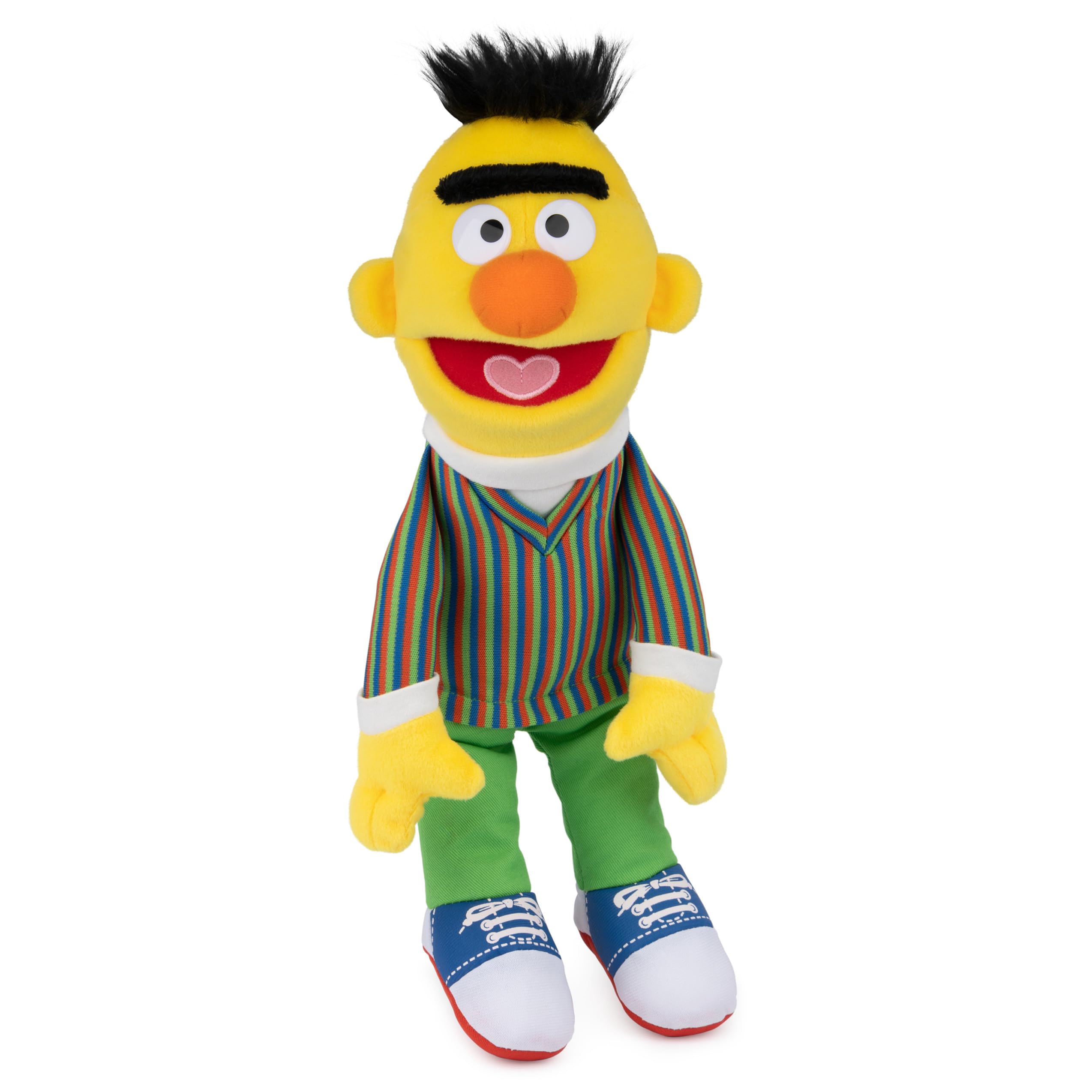 GUND Sesame Street Official Bert Muppet Plush, Premium Plush Toy for Ages 1 & Up, Yellow, 14”