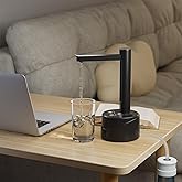 Latedaux 5 Gallon Dual-use Desktop Electric Water Bottle Dispenser, USB Type-C Charging Automatic Countertop Drinking Water Bottle Pump for 2-5 Gallon, Smart Water Jug Dispenser for Camping(Black)
