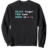 SQL Database Query Programmer Sweatshirt