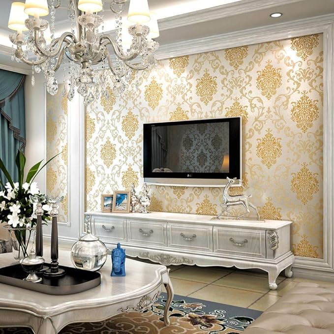 Papel pintado papel pintado no tejido pared sala TV fondo alivio