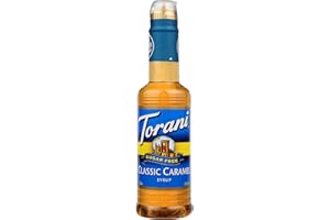 Torani Caramel Syrup, Sugar Free, 12.7 Fluid Ounces (Pack Of 4)