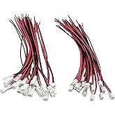 20 Pair JST-PH 2.0 Male and Female 2Pins Connector Cable, 2Pins 2.0mm Pitch 15cm 26AWG Wire Connectors