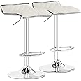 VECELO Adjustable Bar Stools Set of 2, Bar Height Stools for Kitchen Counter