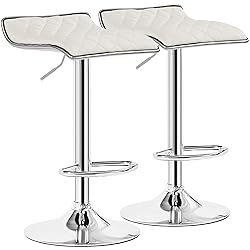 VECELO Adjustable Bar Stools Set of 2, Bar Height