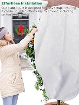 Abimars 2 Pack Garden Fleece 200x200 cm 80gsm Frost Protection Covers view 6