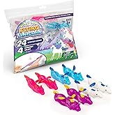 PICK A TOY Unicorn Favor Toys for Girls and Boys, 24 Pcs Rubber Finger Flicker Stretchy Slingshot for Kids, Birthday Goodie Bag, Unicorn Party Favors, Classroom Treats, Easter Basket Stuffer