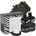 JARGOD Hairline Powder Root Touch-Up, 0.14 Ounce (Pack of 2), Black - Instant Gray Coverage Temporary Hair Color for Roots and Highlights for Women & Men