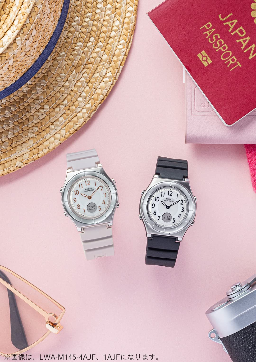 WAVE CEPTOR(ウェーブセプター) Casio LWA-M145 Series Watch Wave Sceptor, beige, (greige), 1 piece, Resin Band