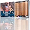 Derwent Lightfast Colored Pencils 24 Tin, Set of 24, 4mm Wide Core, 100% Lightfast, Oil-based, Premium Core, Creamy, Ideal for Drawing, Coloring, Professional Quality (2302720)