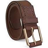 Timberland Men 40mm Pull Up Leather Belt, Brown, 32