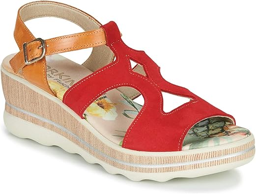red sandals on amazon